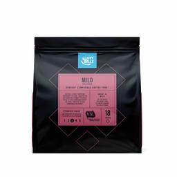 Marchio Amazon- Happy Belly Cialde Mild, compatibili con Senseo* - caffè certificato UTZ, 90 cialde (5x18 )