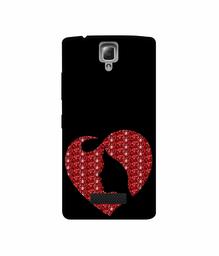 Amazon Brand - Solimo Designer Heart Shape Lady with Glitter 3D Printed Hard Back Case Mobile Cover for Lenovo A2010