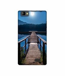 Amazon Brand - Solimo Designer Wooden Beach UV Printed Soft Back Case Mobile Cover for Lyf Wind 7