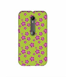 Amazon Brand - Solimo Designer Pink Flower Patterns 3D Printed Hard Back Case Mobile Cover for Motorola Moto G 3rd Generation