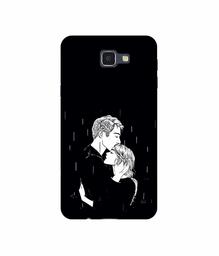 Amazon Brand - Solimo Designer Couples Standing in Rain UV Printed Soft Back Case Mobile Cover for Samsung Galaxy J5 Prime