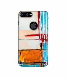 Amazon Brand - Solimo Designer Glass Paint 3D Printed Hard Back Case Mobile Cover for Apple iPhone 7 Plus (Logo Cut)