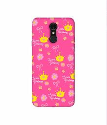 Amazon Brand - Solimo Designer Little Princess Pattern 3D Printed Hard Back Case Mobile Cover for LG Q7