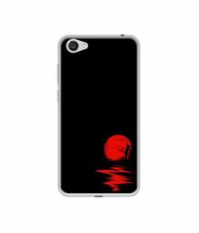 Amazon Brand - Solimo Designer Red Moon UV Printed Soft Back Case Mobile Cover for Vivo Y55