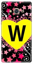 Amazon Brand - Solimo Designer Heart Pattern Alphabet-W 3D Printed Hard Back Case Mobile Cover for Samsung Galaxy J3 Pro