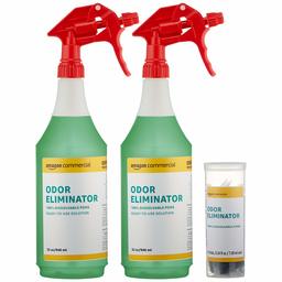 AmazonCommercial Dissolvable Odor Eliminator Kit with 12 Refill Pacs