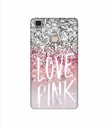 Amazon Brand - Solimo Designer Love Pink 3D Printed Hard Back Case Mobile Cover for Vivo V3 Max