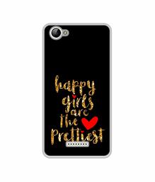 Amazon Brand - Solimo Designer Happy Girls are The Prettiest UV Printed Soft Back Case Mobile Cover for Lyf Wind 1