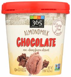 365 Everyday Value, Almondmilk Chocolate Non-Dairy Dessert, 1 pint, (Frozen)