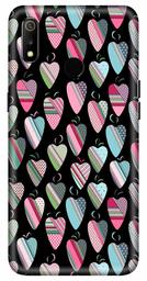 Amazon Brand - Solimo Designer Heart Pattern Design 3D Printed Hard Back Case Mobile Cover for Realme 3 / Realme 3i