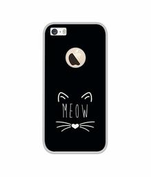 Amazon Brand - Solimo Designer Meow UV Printed Soft Back Case Mobile Cover for Apple iPhone 5 / 5S