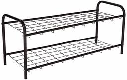 Amazon Brand - Solimo 2 Step Steel Foldable Shoe Rack