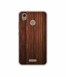 Amazon Brand - Solimo Designer Wooden Texture UV Printed Soft Back Case Mobile Cover for Infocus Turbo 5