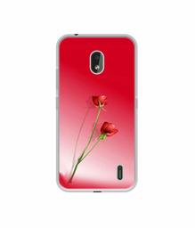 Amazon Brand - Solimo Designer Red Roses UV Printed Soft Back Case Mobile Cover for Nokia 2.2