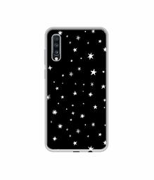 Amazon Brand - Solimo Designer Sperking Stars UV Printed Soft Back Case Mobile Cover for Samsung Galaxy A70