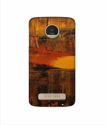 Amazon Brand - Solimo Designer Brown Shade Mashup 3D Printed Hard Back Case Mobile Cover for Motorola Moto Z Play