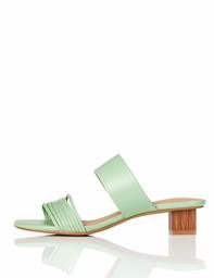 Amazon Brand - find. Inset Heel Strippy Mule, Women’s Heels Sandals