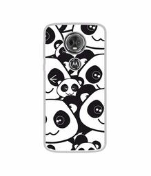 Amazon Brand - Solimo Designer Panda Texture UV Printed Soft Back Case Mobile Cover for Motorola Moto E5 Plus