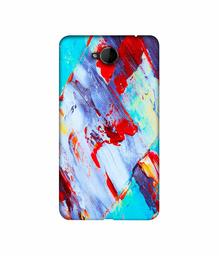 Amazon Brand - Solimo Designer Blue and Red Brush Texture 3D Printed Hard Back Case Mobile Cover for Microsoft Lumia 650