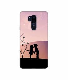 Amazon Brand - Solimo Designer Kiss-ing Couple 3D Printed Hard Back Case Mobile Cover for LG G7 ThinQ