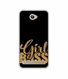 Amazon Brand - Solimo Designer Sparkle Girl Boss UV Printed Soft Back Case Mobile Cover for 10.or D2