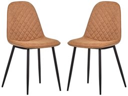 Amazon Brand – Rivet Ray Mid-Century Modern Kitchen Dining Room Chairs, Set of 2, 34.3