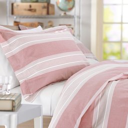 Pinzon Chambray Stripe Duvet Set