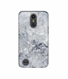 Amazon Brand - Solimo Designer Grayish Marble 3D Printed Hard Back Case Mobile Cover for LG K10 (2017)