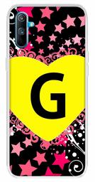 Amazon Brand - Solimo Designer Multicolor Heart Pattern Alphabet-G Printed Soft Back Case Mobile Cover for Realme C3