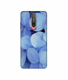 Amazon Brand - Solimo Designer Light Blue Flower Photography 3D Printed Hard Back Case Mobile Cover for Poco X2 / Mi Redmi K30