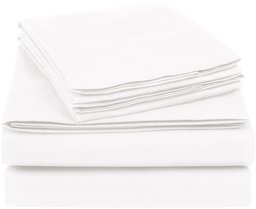 AmazonBasics Essential Cotton Blend Sheet Set