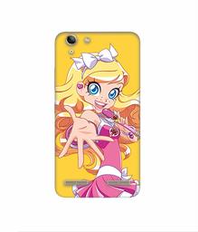 Amazon Brand - Solimo Designer Singing Girl Vector 3D Printed Hard Back Case Mobile Cover for Lenovo Vibe K5