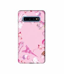 Amazon Brand - Solimo Designer Ladies Accessories 3D Printed Hard Back Case Mobile Cover for Samsung Galaxy S10 Plus