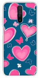 Amazon Brand - Solimo Designer Multicolor Love Butterfly Blue Pattern Design Printed Soft Back Case Mobile Cover for Poco X2 / Xiaomi Redmi K30