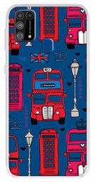 Amazon Brand - Solimo Designer Multicolor Bus Pattern Printed Soft Back Case Mobile Cover for Samsung Galaxy M31