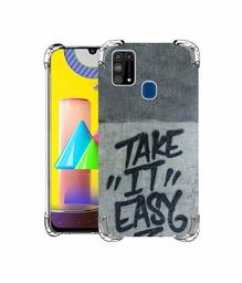 Amazon Brand - Solimo Designer Take It Easy UV Printed Soft Back Case Mobile Cover for Samsung Galaxy M31