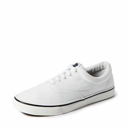 Amazon Brand - Symbol Men's White Canvas Sneakers-11 UK/India (45 EU) (AZ-GI-363A)