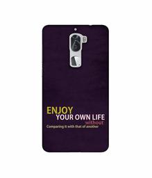 Amazon Brand - Solimo Designer Enjoy Your Life 3D Printed Hard Back Case Mobile Cover for Coolpad Cool1 Dual