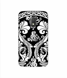 Amazon Brand - Solimo Designer Round White Rangoli 3D Printed Hard Back Case Mobile Cover for Motorola Moto G4 Play