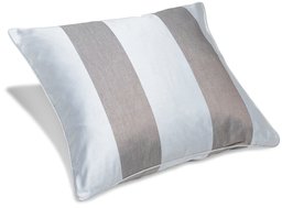 Pinzon Fleur Jacquard Egyptian Cotton Sateen 20-By-20-Inch Pillow Cover, French Blue/Chocolate