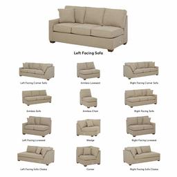 Amazon Brand – Stone & Beam Bagley Sectional Component, Left-Facing Sofa, Fabric, 75