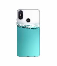 Amazon Brand - Solimo Designer Half Fill 3D Printed Hard Back Case Mobile Cover for Motorola One Power