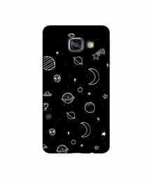 Amazon Brand - Solimo Designer Solar System 3D Printed Hard Back Case Mobile Cover for Samsung Galaxy A3 (2016)