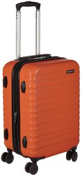 AmazonBasics Hardside Carry On Spinner Travel Luggage Suitcase - 20 Inch, Orange