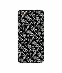 Amazon Brand - Solimo Designer White Pattern 3D Printed Hard Back Case Mobile Cover for Oppo A37