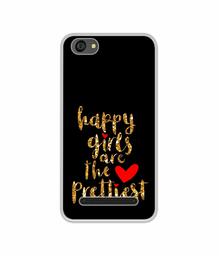 Amazon Brand - Solimo Designer Happy Girls are The Prettiest UV Printed Soft Back Case Mobile Cover for Lyf Wind 6