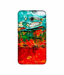 Amazon Brand - Solimo Designer Green and Orange Glass Color 3D Printed Hard Back Case Mobile Cover for Samsung Galaxy Core 2 G355H