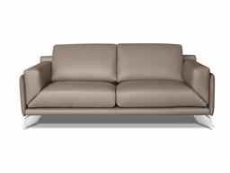 Amazon Brand - Alkove Porto Hand-Crafted Leather Sofa, 3 Seater, 97 x 210 x 90cm, Taupe