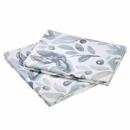 AmazonBasics Premium Microfiber Pillowcases, 2-Pack - 65 x 65 cm, Watercolor Blue Fog