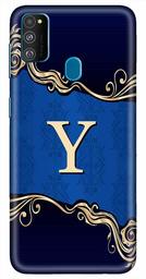 Amazon Brand - Solimo Designer Blue Pattern Alphabet-Y 3D Printed Hard Back Case Mobile Cover for Samsung Galaxy M21 / M30s